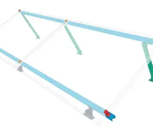 Kit de 2 placas horizontales - 30°