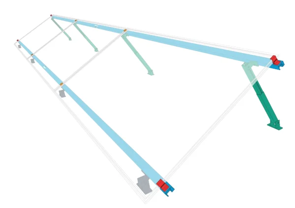 Kit de 3 placas horizontales - 30°
