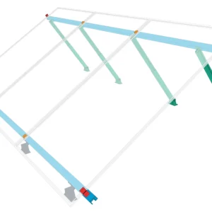 Kit de 3 placas verticales - 30°