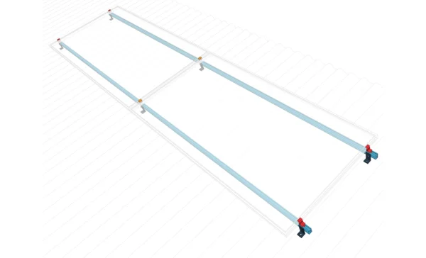 Kit Coplanar de 2 Placas Horizontales (Integrado)