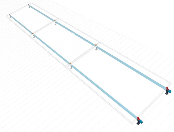 Kit Coplanar de 3 Placas Horizontales (Integrado)