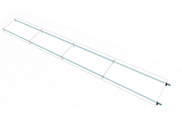 Kit Coplanar de 4 Placas Horizontales (Integrado)