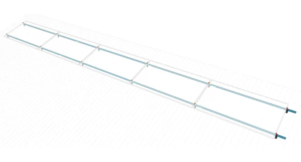 Kit Coplanar de 5 Placas Horizontales (Integrado)