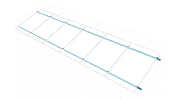 Kit Coplanar de 6 Placas Verticales (Integrado)