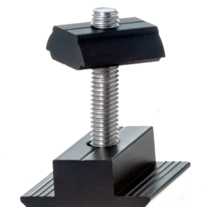 Pinza intermedia 35 negra aluminio anodizada