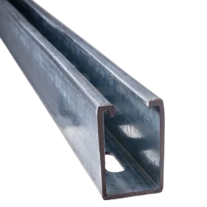 Carril de acero galvanizado