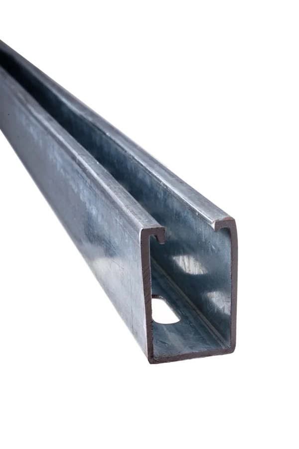 Carril de acero galvanizado